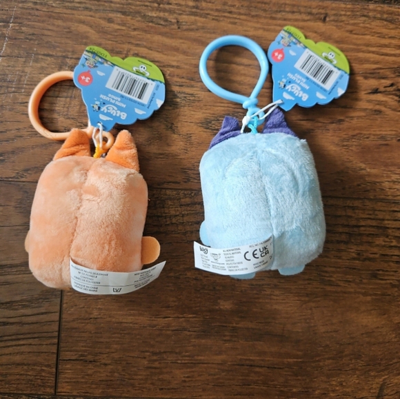 Bluey and Bingo mini plush keychain set NWT - Picture 2 of 2